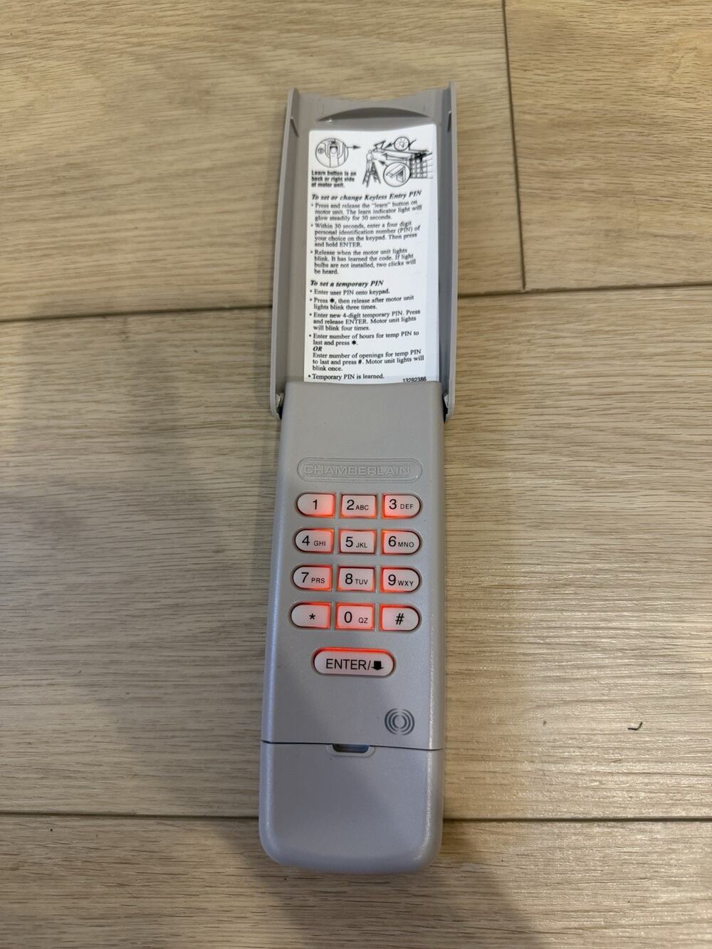 Chamberlain Garage Door Opener Wireless Keypad Model 940D-01 HBW2227 Tested OEM